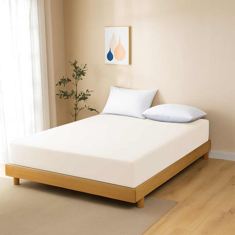 40 cm Soft Brushed Microfiber Extra Deep Fitted Sheet, Single (3'), Cream