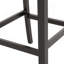 Tabouret de comptoir contemporain capitonné à oreilles en tissu, ensemble de 2-738570549-738570697