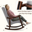 Chaise berçante avec pieds en bois massif-1436762773