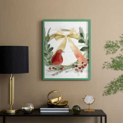 «Christmas Holiday Art», reproduction encadrée cmxxiv - bois massif