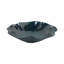 Decorative Round Glazed Pottery Bowl for Home Decor - Modern Wavy Edge Accent Bowl for Coffee Table Styling or Entryway - 16", Blue