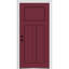 Porte d'entrée pré-suspendue en fibre de verre 3 panneaux Craftsman Shaker-37149429-37149430-37149435
