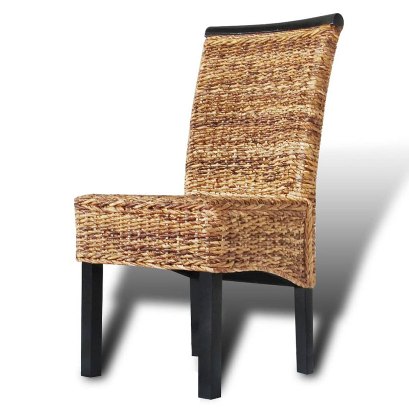 Ensemble de 2 chaises de salle à manger en bois de manguier massif Abaca