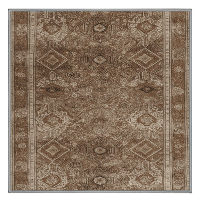 Machine Washable Persian Gray Area Rug
