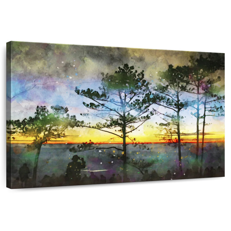 Alvord flamboyant au coucher du soleil, H 34 po x l 51 po