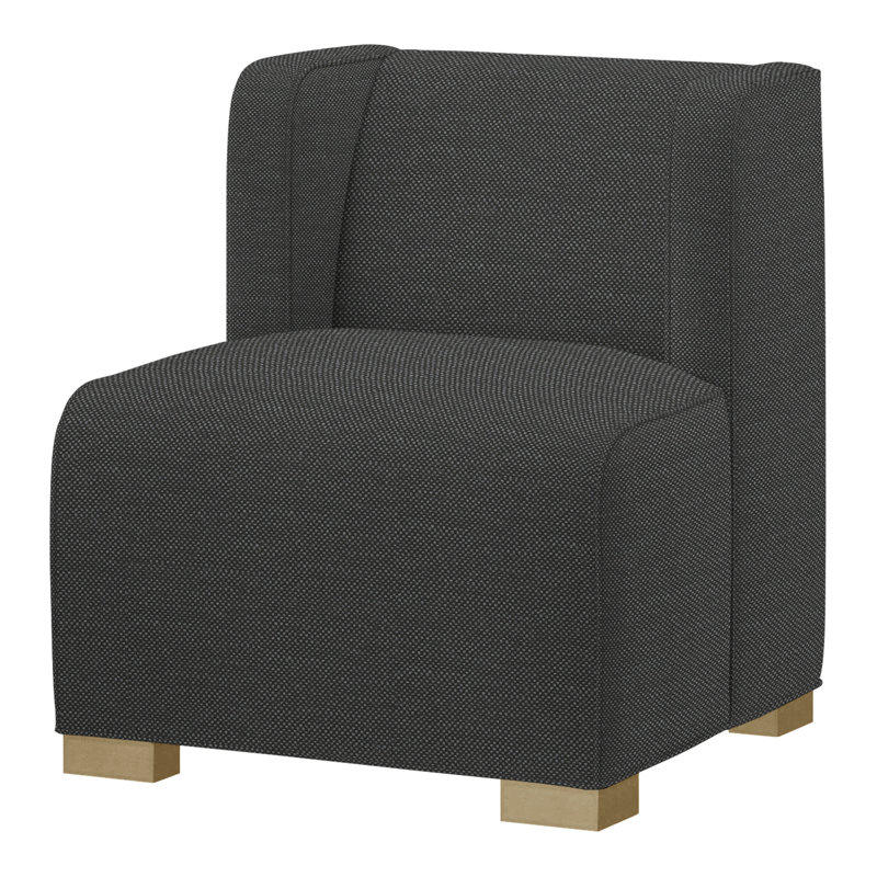 Fauteuil de chambre Joan, Perigold Ishi anthracite, Dune