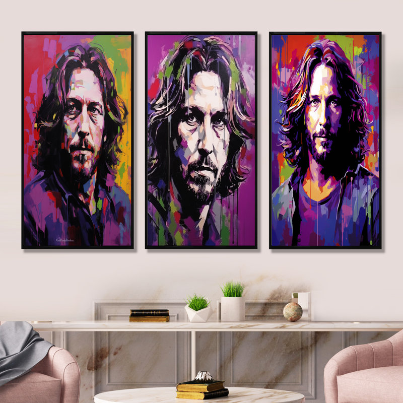 Violet Vedder Portrait, Cadre flottant noir, H 32 po x l 48 po