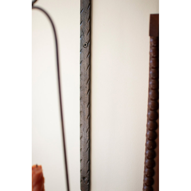 Kalalou Vertical Oval Wall Taper Candle Holder – Iron Sconce 23"H