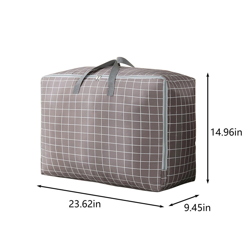 Extra Large Storage Bag Water Thickened Moving Bag Folding Organizer Bag With Strong Handles&Zippers For Bedding Comforters Blanket Clothes