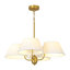 Lustre classique en tissu 4 lumières