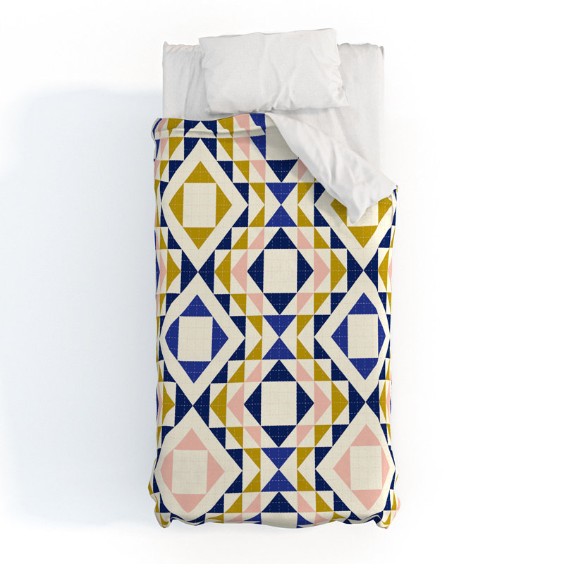 Housse de couette standard en coton Jenean Morrison, Housse de couette simple extra longue + 1 taie dé