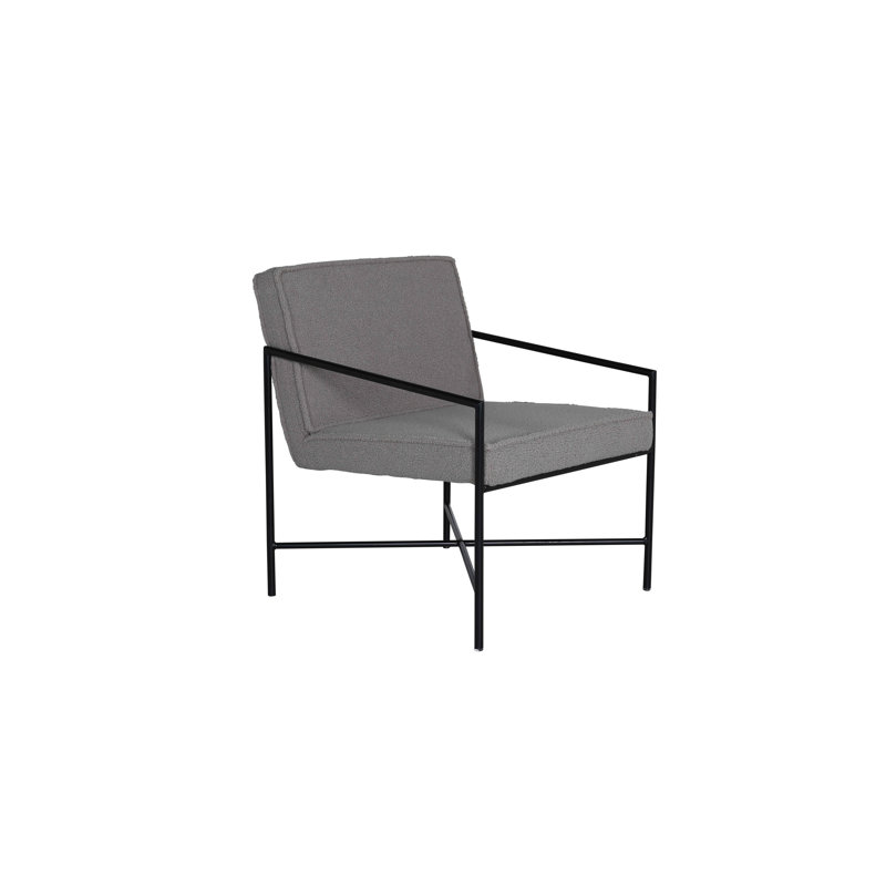 Hiyan Upholstered Armchair, Grey