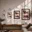 Chromatic Collision Abstract - Print-89361063-89361058