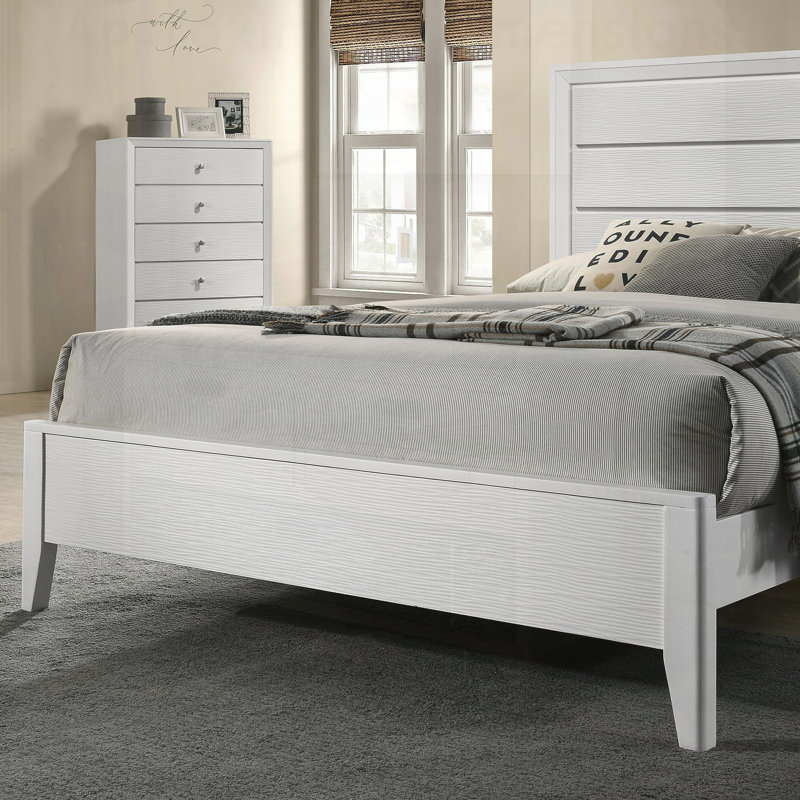 Tête de lit à panneau en bois Wave Texture, mobilier de chambre simple pour un sommeil élégant et confortable