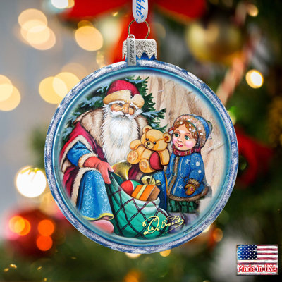 Ornement en forme de boule de Noël en forme de père Noël