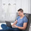 Ensemble de 2 chaises d'appoint avec repose-pieds Varrian, pieds modernes en velours et canapé club-1413527666