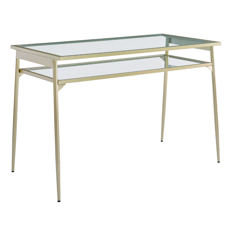 Irondale Glass Writing Desk