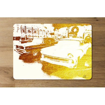 Shannon Polyester-Coated Hardboard No Pattern Rectangle Placemat