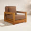 Montford Teak Patio Chair with Cushions-2046418002