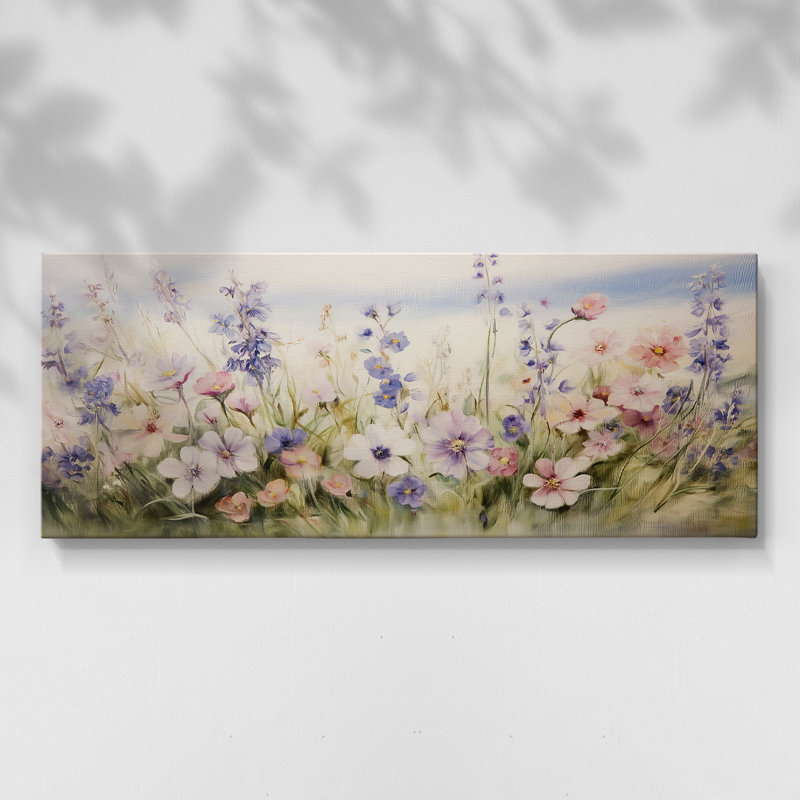 Botanical Series-CC XXII - Toile tendue avec châssis - Prêt à être accroché, H 16 po x l 40 po