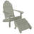 Hinz Plastic Adirondack Chair With Ottoman-120199282