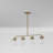 Wason 4-Light Linear Steel Kitchen Island Pendant with Clear Glass Shades -166013210