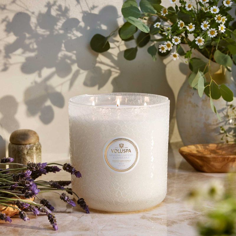 Mountain Lavender & Chamomile Boxed Luxe Candle, 14"L x 11"W 