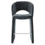Tabouret de comptoir moderne 26,5 po entièrement revêtu de chenille-1774065514