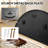 Arched Aluminum Frame Wall Mirror with Tempered Glass for Bathroom, Living Room, Entryway-563979418-563979417