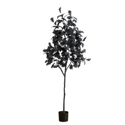 Artificial Halloween Black Oak Tree