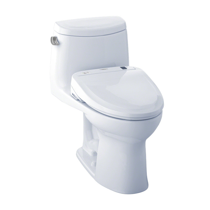 UltraMax® II 1.28 GPF (Water Efficient) Elongated One-Piece Toilet (Seat Included), Cotton White, Left-Hand