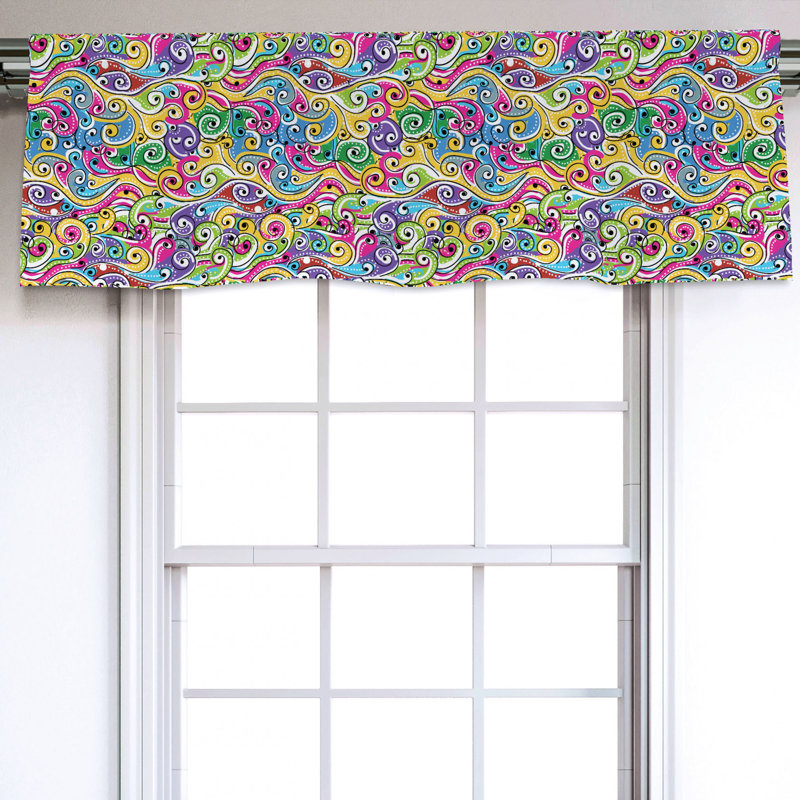 Sateen Ruffled Window Valance