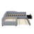 Upholstered Double Daybed With Trundle And Drawer-855350308