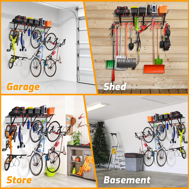 Wall Mounted Garage Storage Shelves