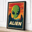Alien Visitor Retro - Wrapped Canvas-380509371-380509374