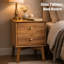 Table de chevet 2 tiroirs Mid-Century-1005597600
