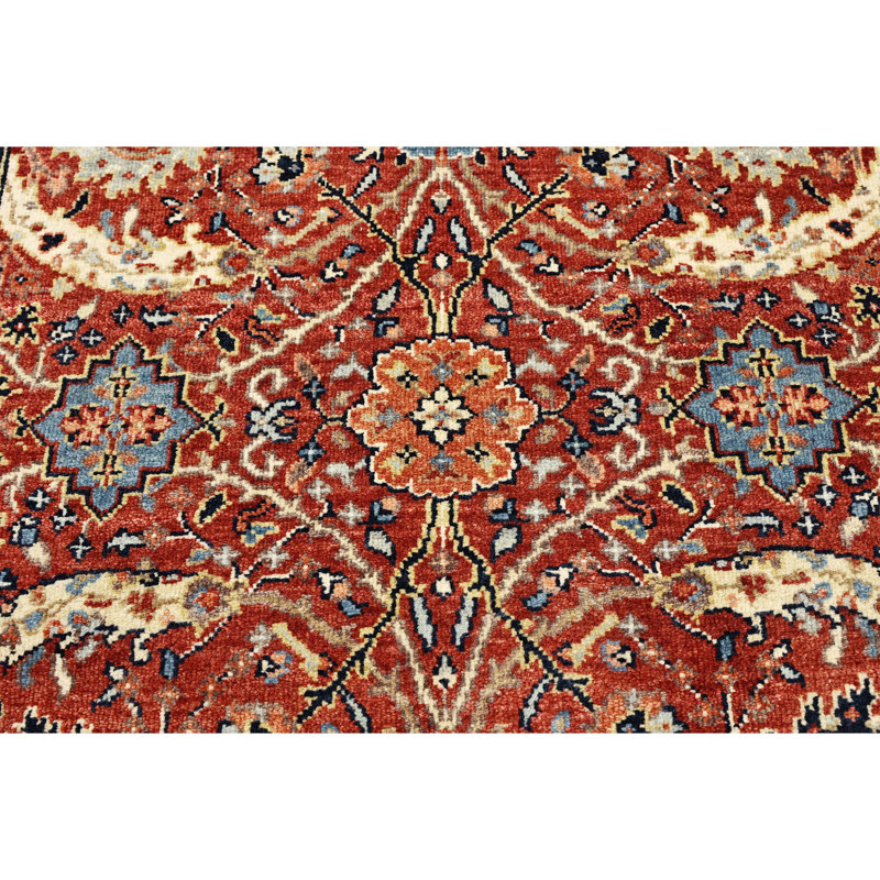 Hand Knotted Wool Oriental Area Rug, Runner 2'6" x 14'