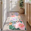 Tapis lavable pour tapis de salon antidérapant à motif floral antidérapant-312658570