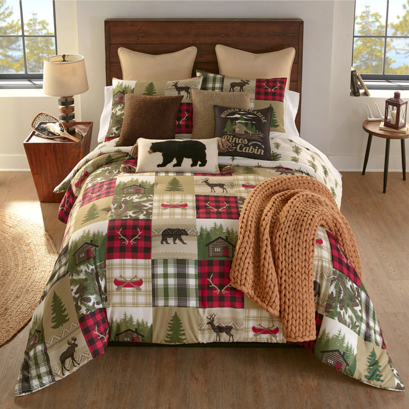 Ensemble d'édredon pour grand lit 3 pièces Your Lifestyle par Donna Sharp Cedar Lodge