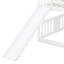 Lit superposé double au dessus d'un lit double pour enfants