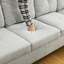 Canapé modulaire en flanelle 3 pièces-987355125-987355083