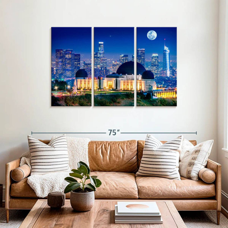 Sebbie Griffith Park Observatory, 36" H x 57" W