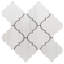 Stately Arabesque 11" x 12" Porcelain Marble Look Wall & Floor Tile-72531509