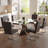 Naleya Metal Base Dining Table-495000942