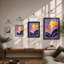 Contemplation in Layers Modern - Framed Print-221125848-221125854