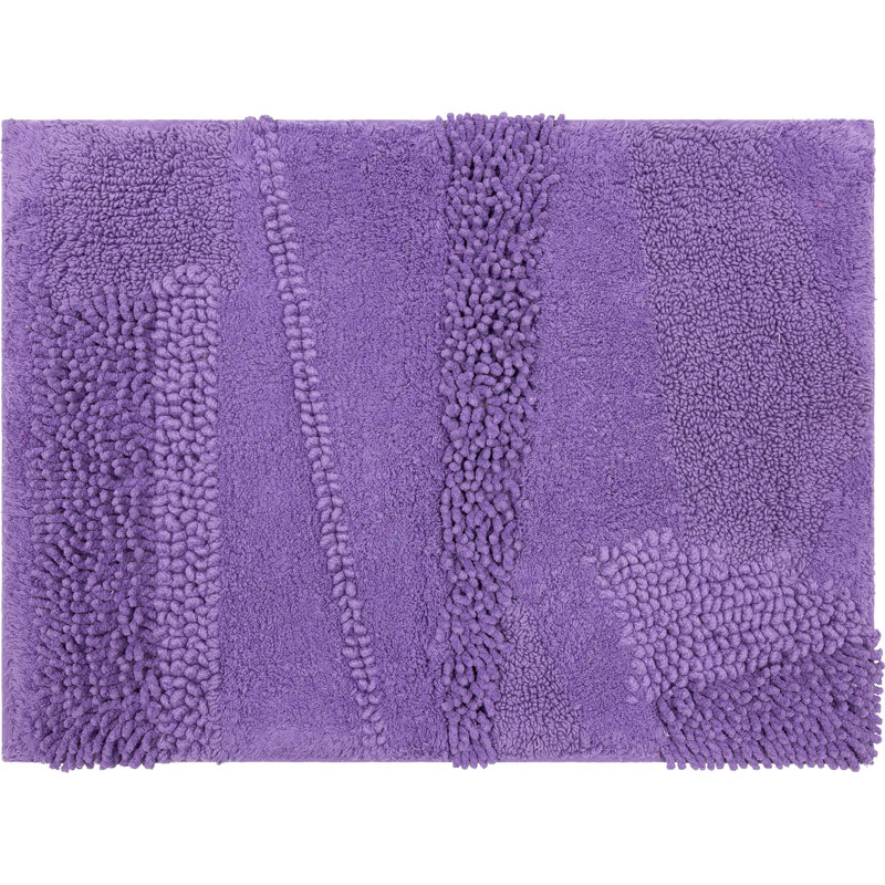 Tapis de bain lavable à la machine antidérapant Laverne, L 24 po x L 60 po, Fiesta orchidée