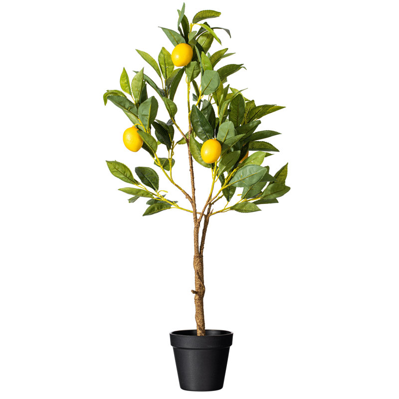 Citronnier artificiel en pot 28 po