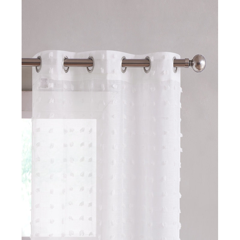Sheer Curtain Pair, 38" W x 84" L