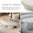 Jahmaal Curved Low Profile Coffee Table-1044745257