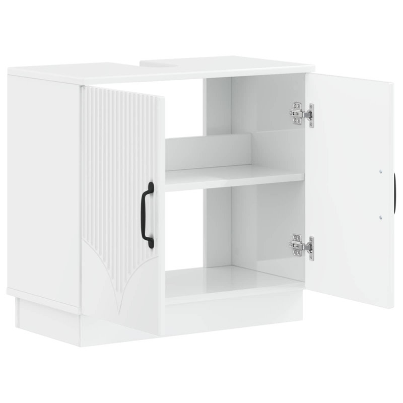 Under Sink Cabinet, High Gloss White
